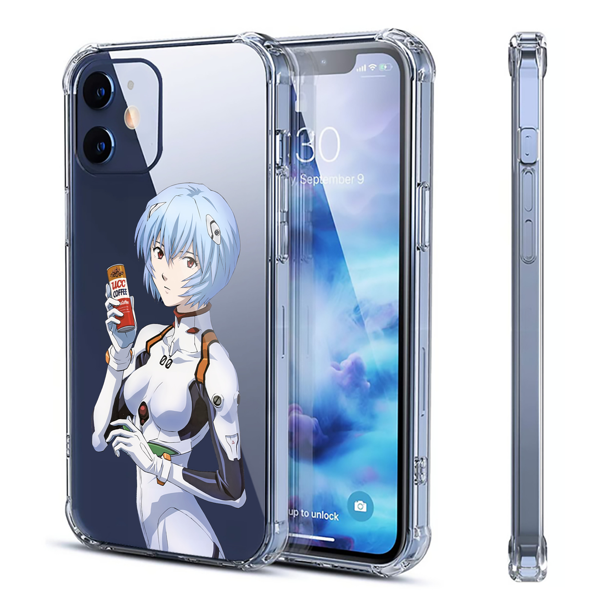 （画像用） EVA 新世紀エヴァンゲリオン 【iPhone 12シリーズ対応】透明スマホケース（クリアソフトケース）